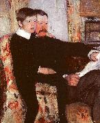 Mary Cassatt Alexander J Cassatt and his son Robert Kelso China oil painting reproduction
